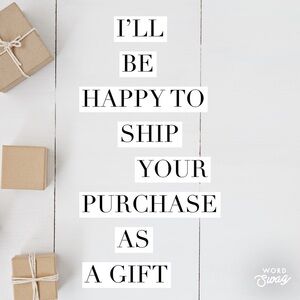 MAKE it A GiFt!!! I’ll send it as a gift